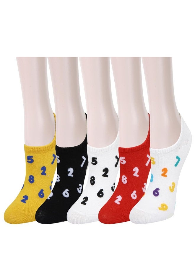 Benefeet Sox جوارب بينيفيت سوكس قصيرة للنساء والفتيات، جوارب لطيفة قصيرة للأحذية المسطحة، جوارب قطنية مخفية غير مرئية للأحذية القارب، عبوة من 5 قطع - Image 1